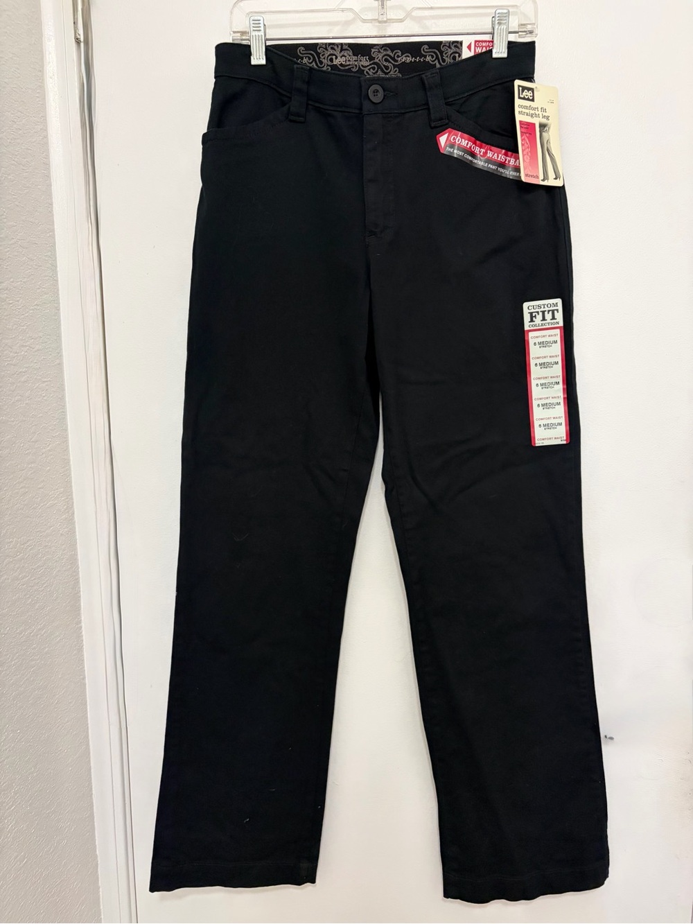 Lee woman’s Black Straight Leg Chinos